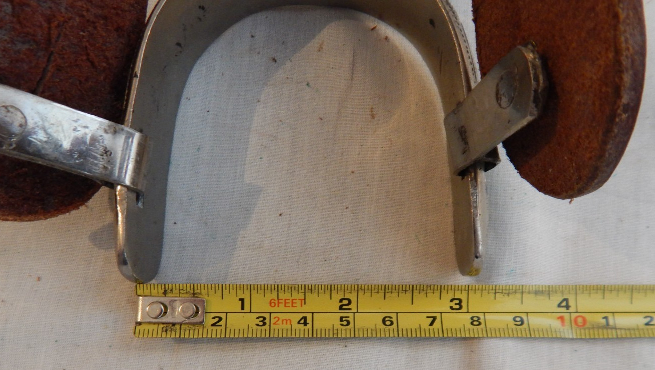 Stainless Steel San Angelo Style Western Cowboy Spurs - 53