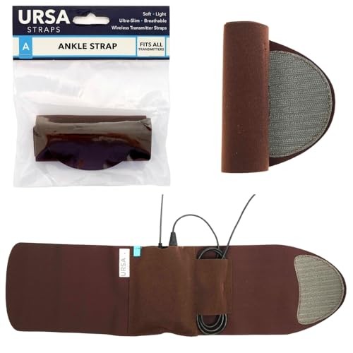 URSA Straps: Low-Profile, Soft, Stretchy & Breathable Transmitter Ankle Brown