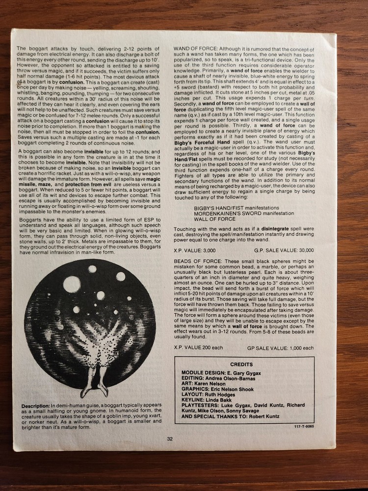 WG4 Forgotten Temple of Tharizdun module D&D TSR Basic Dungeons Dragons BECMI