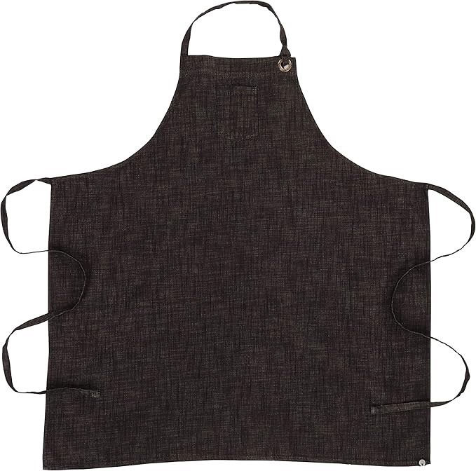 Chef Works Unisex Corvallis Bib Apron Black 40"L X 39"W - New