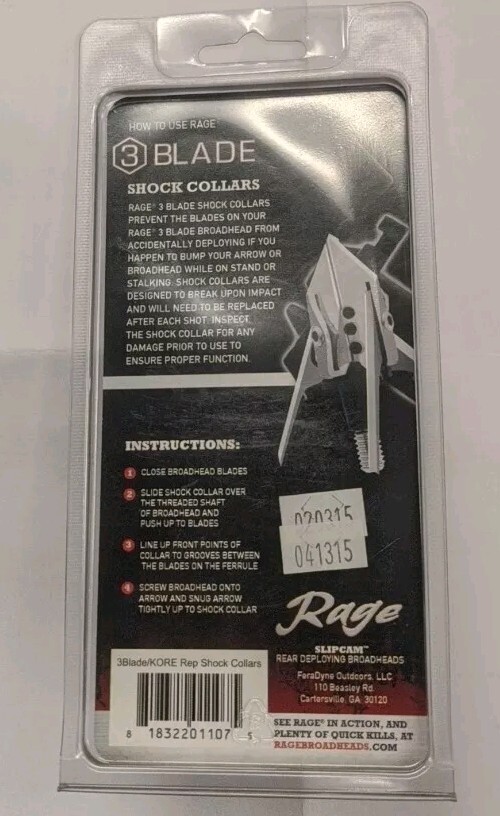 Rage Kore 3 Blade Replacement Shock Collars 15 Pack Kore