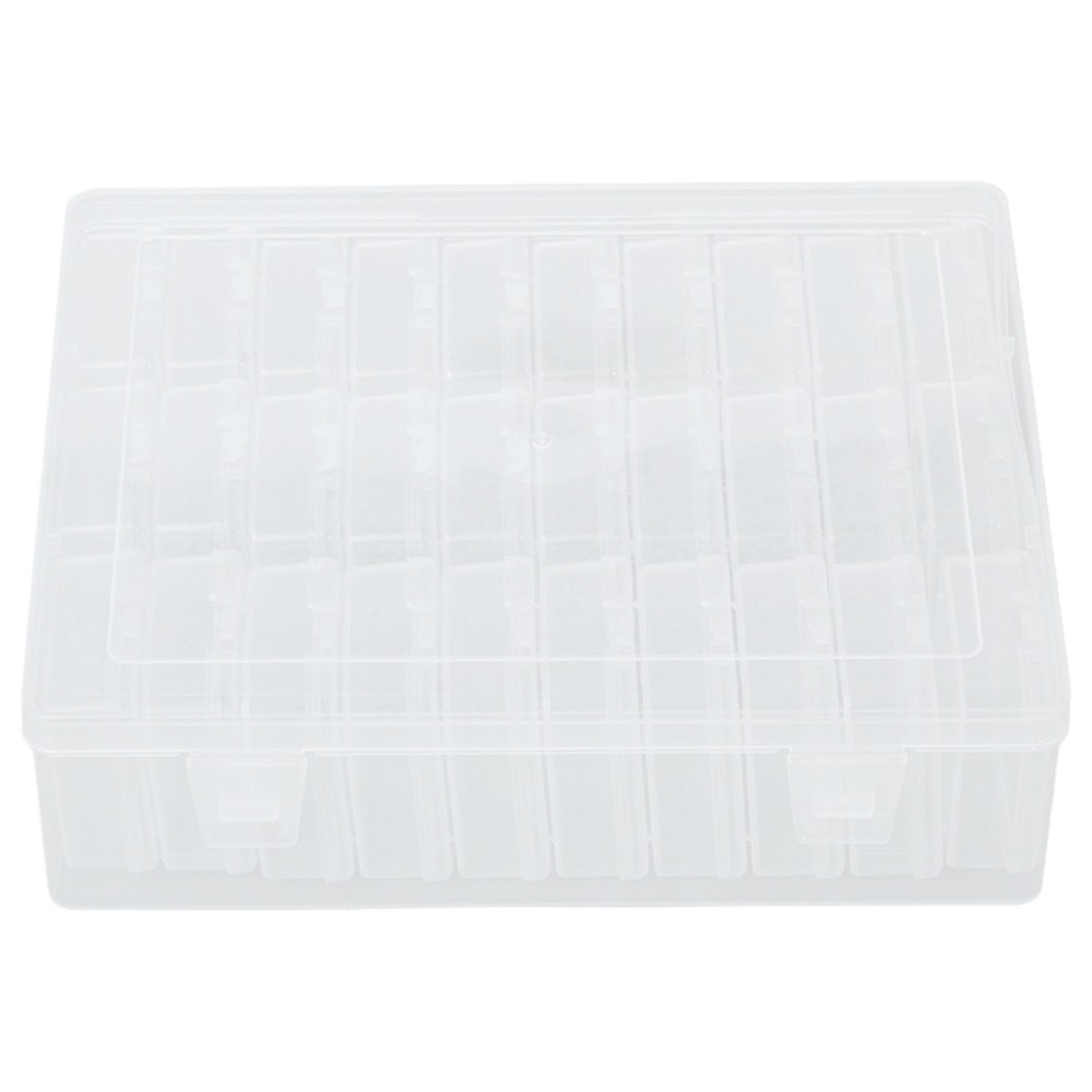 30Pc Transparent Small Bead Organizers Storage Cases and 1Pc Large Outer Box