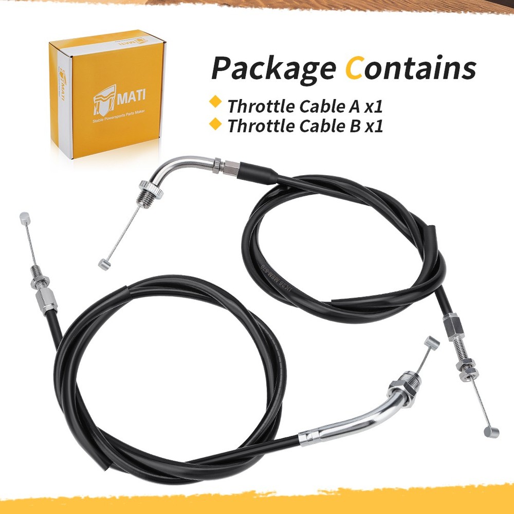 Throttle Cable Push & Pull Set for Honda VTX1300 VTX1300C 2004-2009