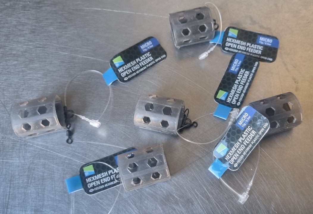 Preston Hexmesh Plastic Open End Feeders Micro 15g x 5