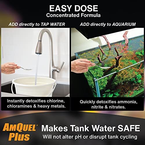 Amquel Plus Acondicionador De Agua Para Acuarios - Desintoxica Instantaneame...