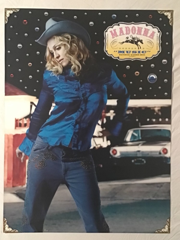 Madonna 2000 Two-Sided Promo Poster Music