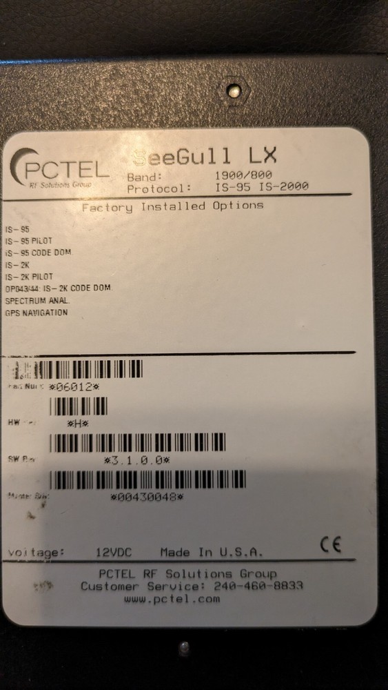 Pctel Seegull Lx Scanner From Dti