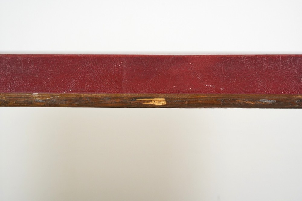 Art Deco Wood & Vinyl Console Table