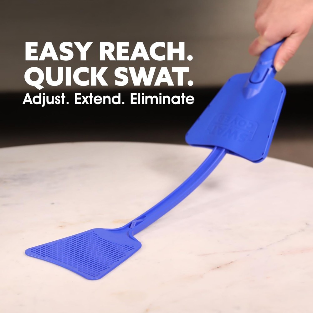Fly and Bug Swatter 3 Pack | Surface-Friendly Design, Integrated Cover