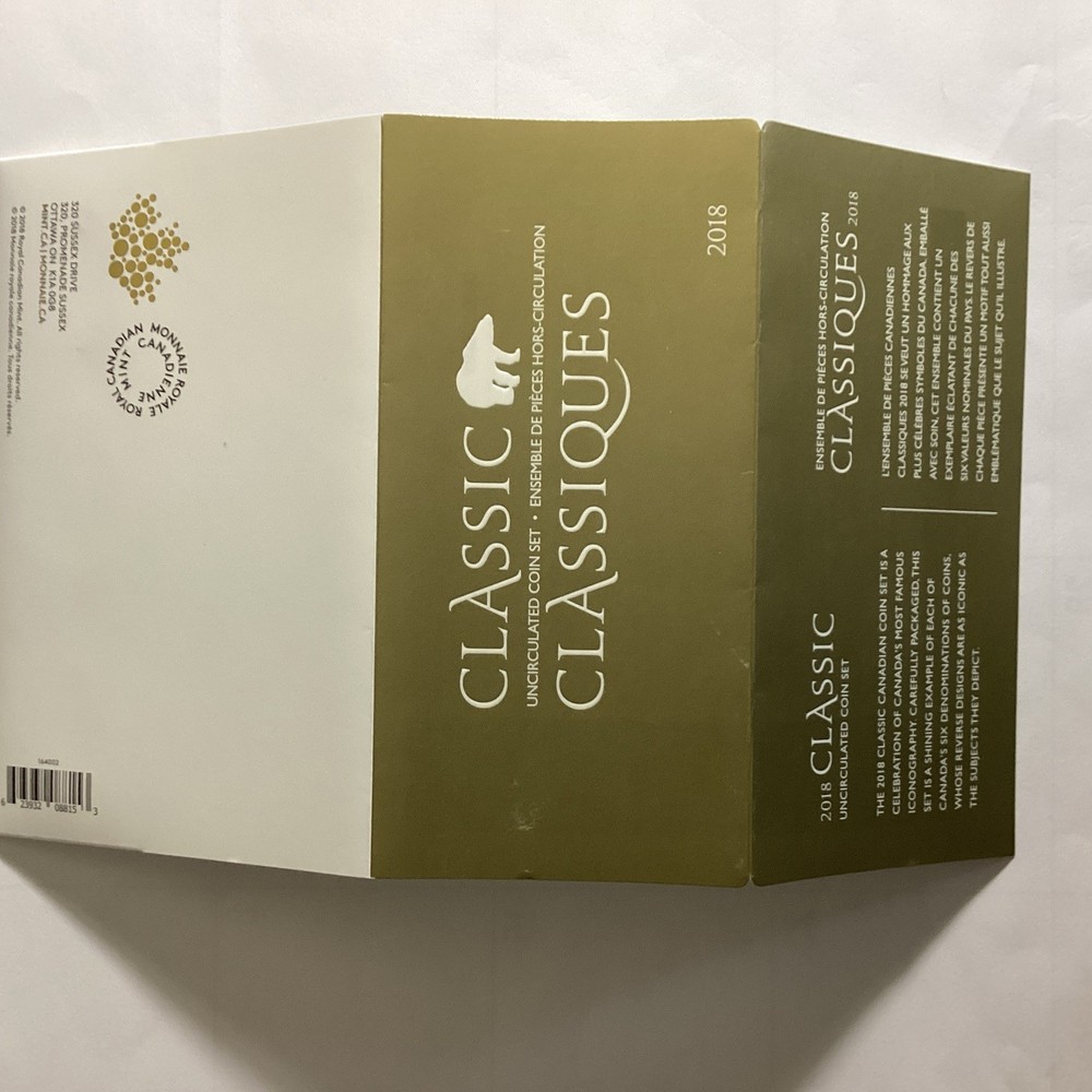Canada 2018 Uncirculated Coin Set Proof Like