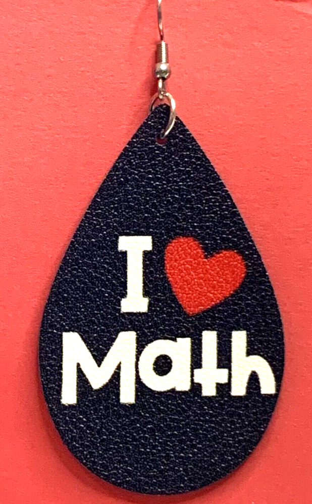 Math Earring, Teacher Earring, Back to School, Educator Earring, Gift Idea, Math