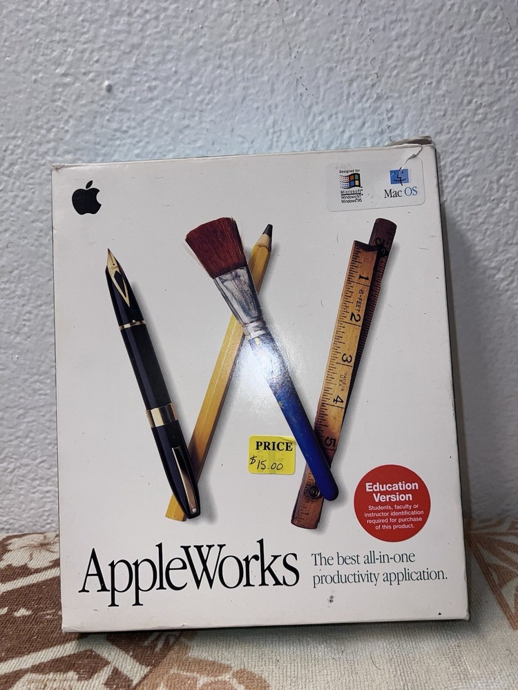 AppleWorks 5 Software Version 5.0.3 MAC Windows