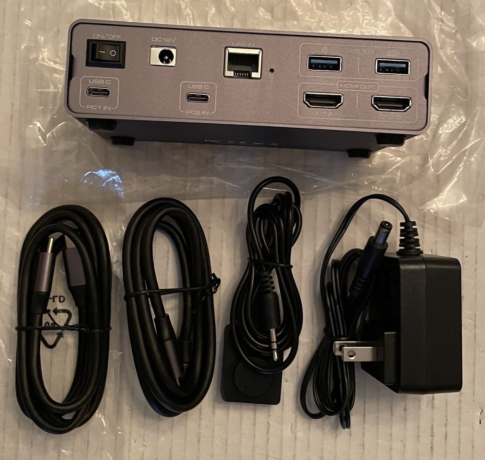 USB C KVM Switch Docking Station
