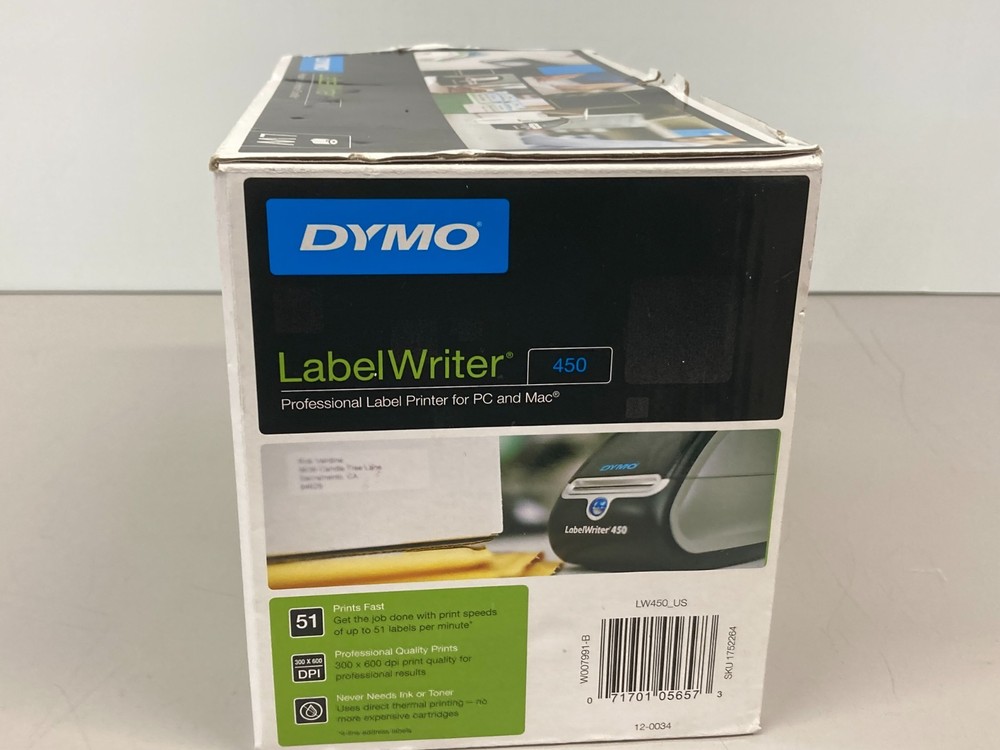 Dymo LabelWriter 450 Thermal Label Barcode Printer 1750110