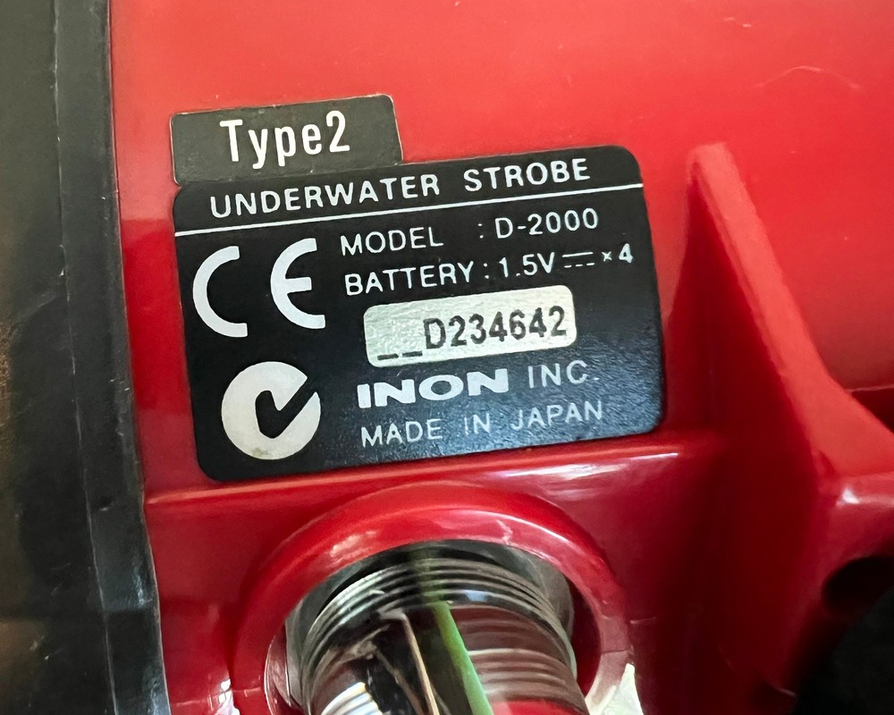 INON D-2000 type2 Underwater Strobe Light for Diving Photography Diffuser Works
