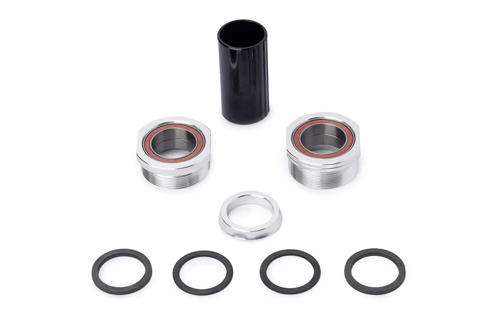 THEORY BMX EURO BOTTOM BRACKET KIT - BMX THREADED BB - 19mm - SILVER