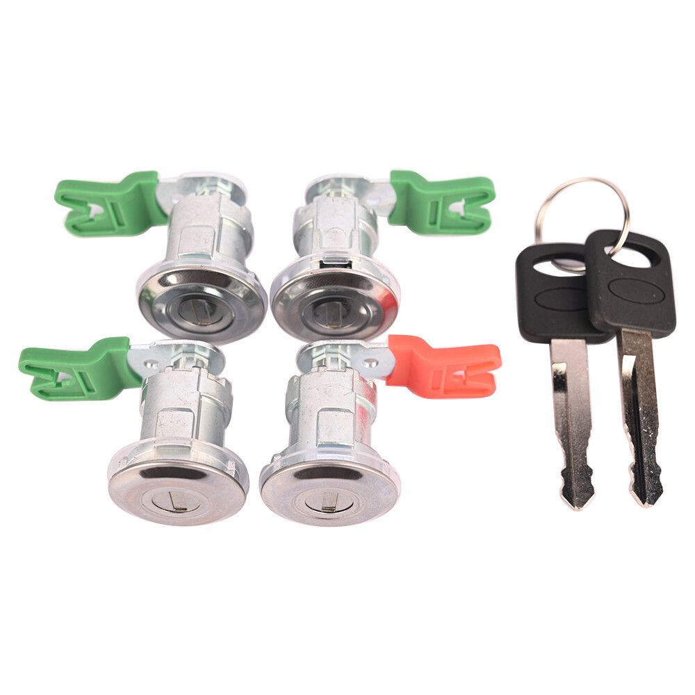 4 X Door Lock Cylinder With Clips For Ford Econoline Van E150 E250 E350 SAME KEY