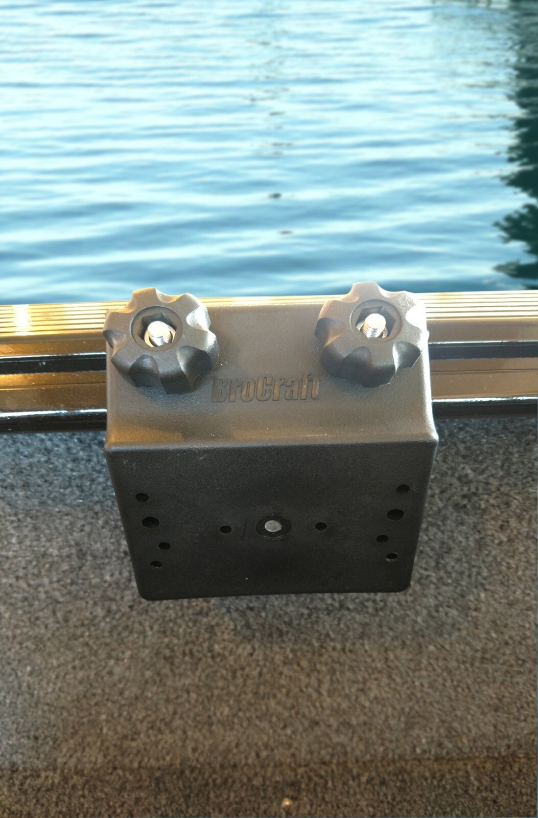 Brocraft 45 Degree Gunnel Tracks Bracket / Lund Angled Sport Trak Bracket