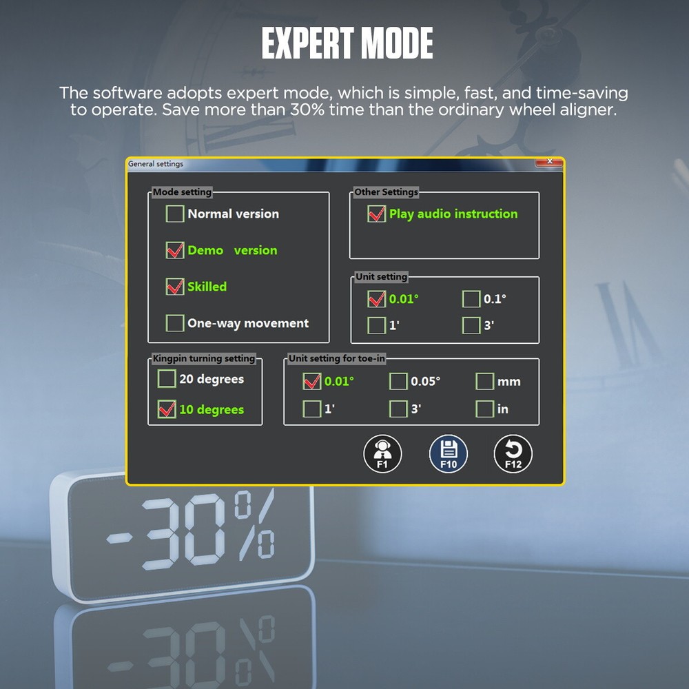 Fully Automatic Wheel Alignment Machine 3D Tire Aligner Dual Screen + Printer