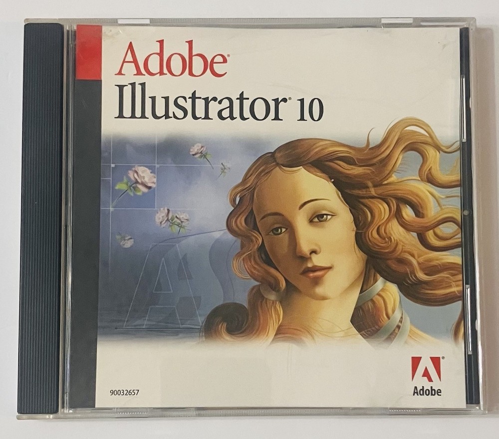 Adobe Illustrator 10 Mac Upgrade CD Set w/ Sealed User Guide & Extras, Vintage