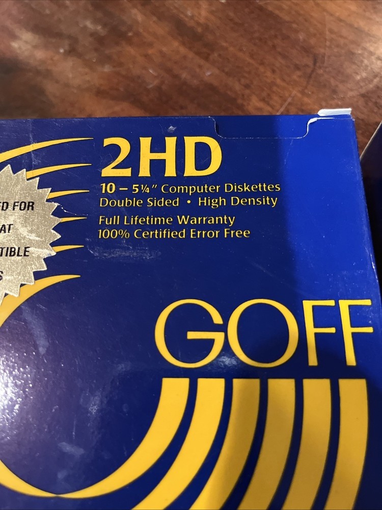 GOFF Computer Products Computer Diskettes 10 2HD Floppy Disks Two Sided