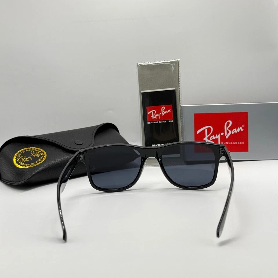Ray-Ban 2140 Sunglasses Universal Fit Black Frame 56mm Dark Lenses UV Protection