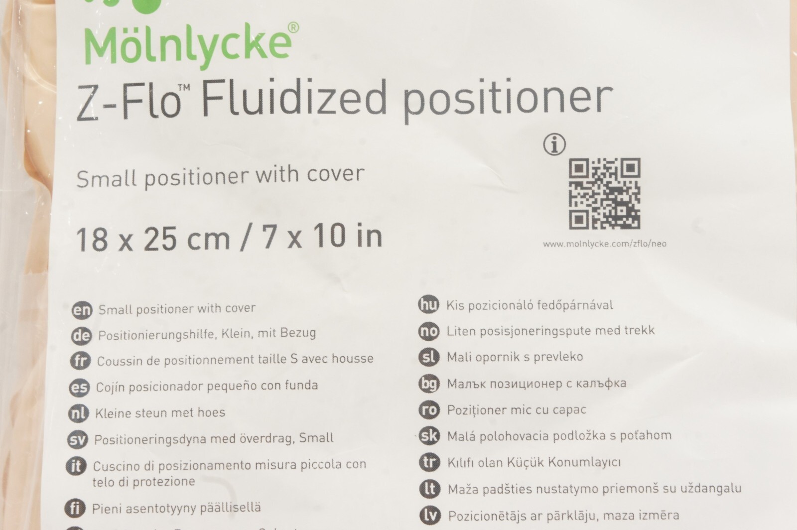 Molnlycke Z Flo Fluidized Positioner w/ Cover Small 7 x 10", 1400227, New Sealed