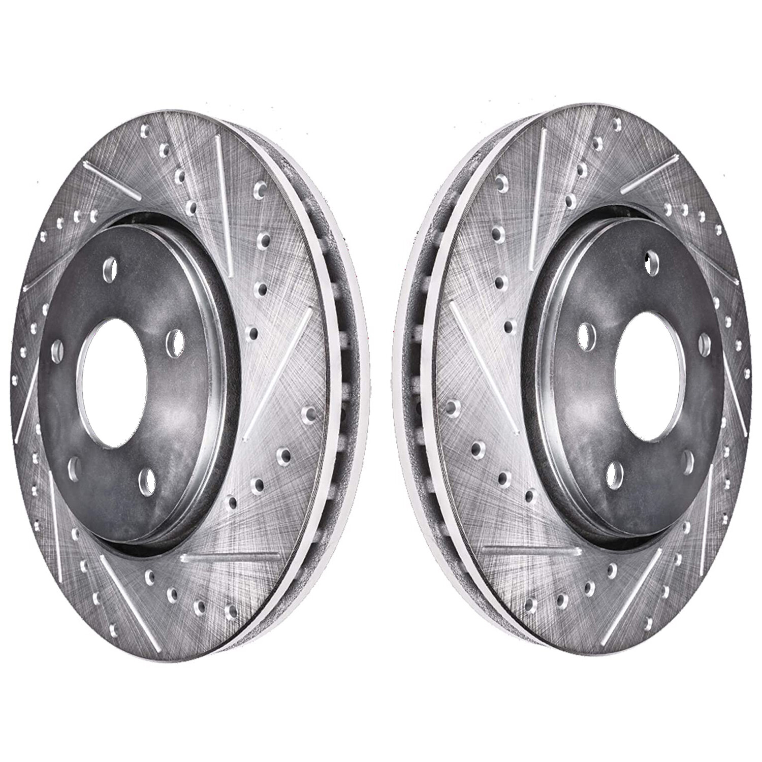 Front Drilled Rotors + Brake Pads Kit for Toyota Camry Avalon Lexus ES350 ES300h