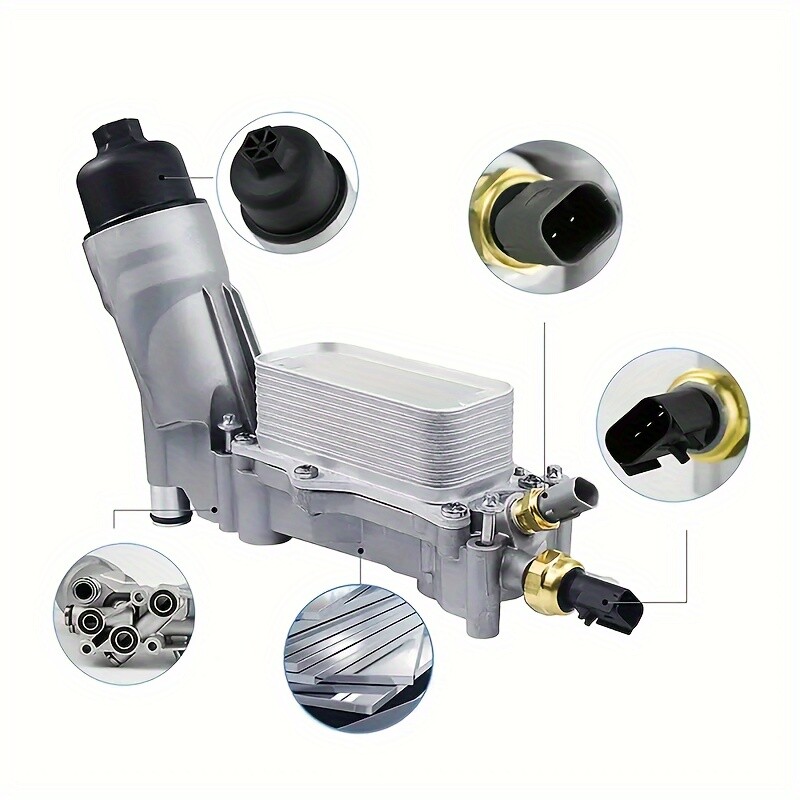 Aluminum Engine Oil Cooler Filter Housing Fits 11-16 Dodge Jeep Chrysler Ram3.6L