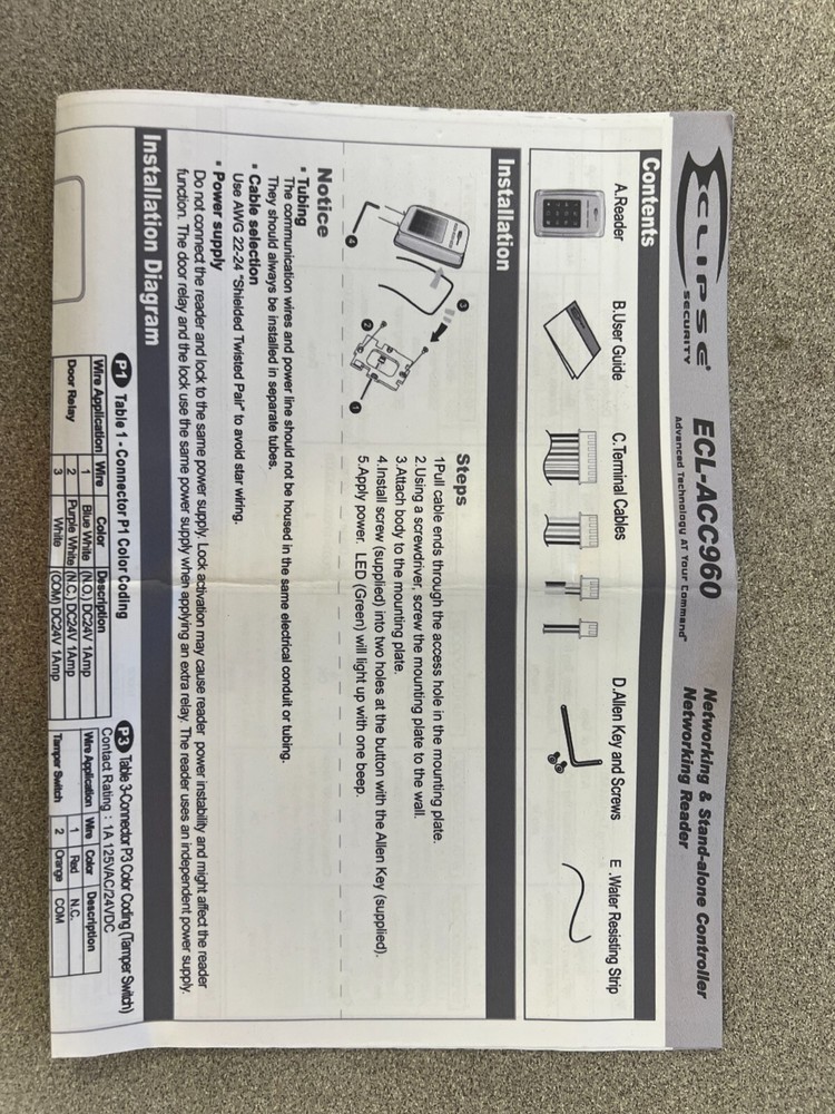 Eclipse ECL ACC960 Outdoor Reader