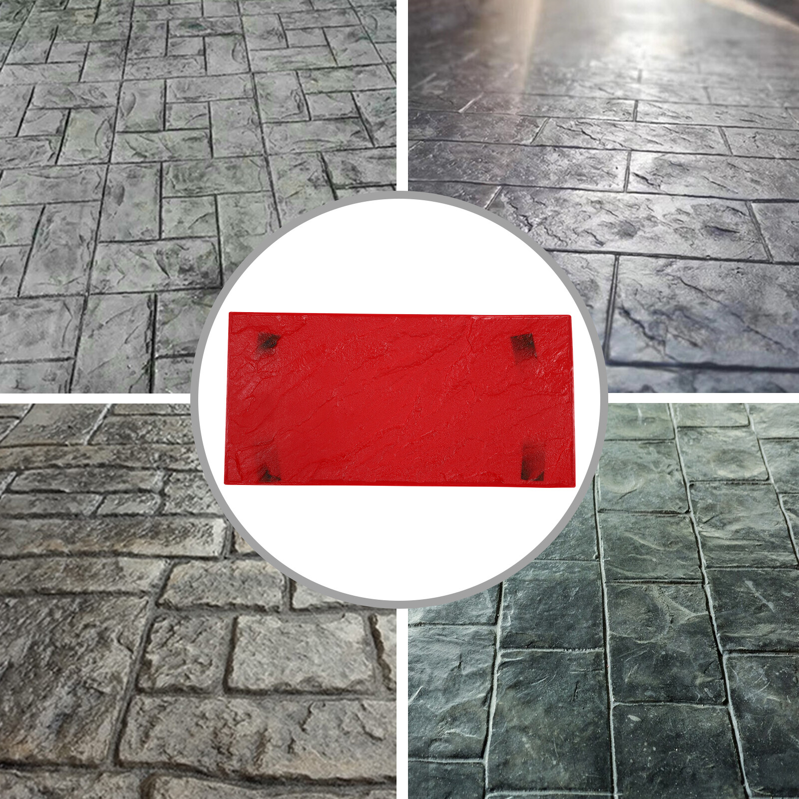 30x60cm Concrete Stamp Mat, Manual Concrete Texture Skin Concrete Texture Mat