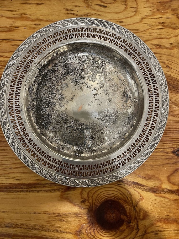 Sterling Silver Plated Copper Platter