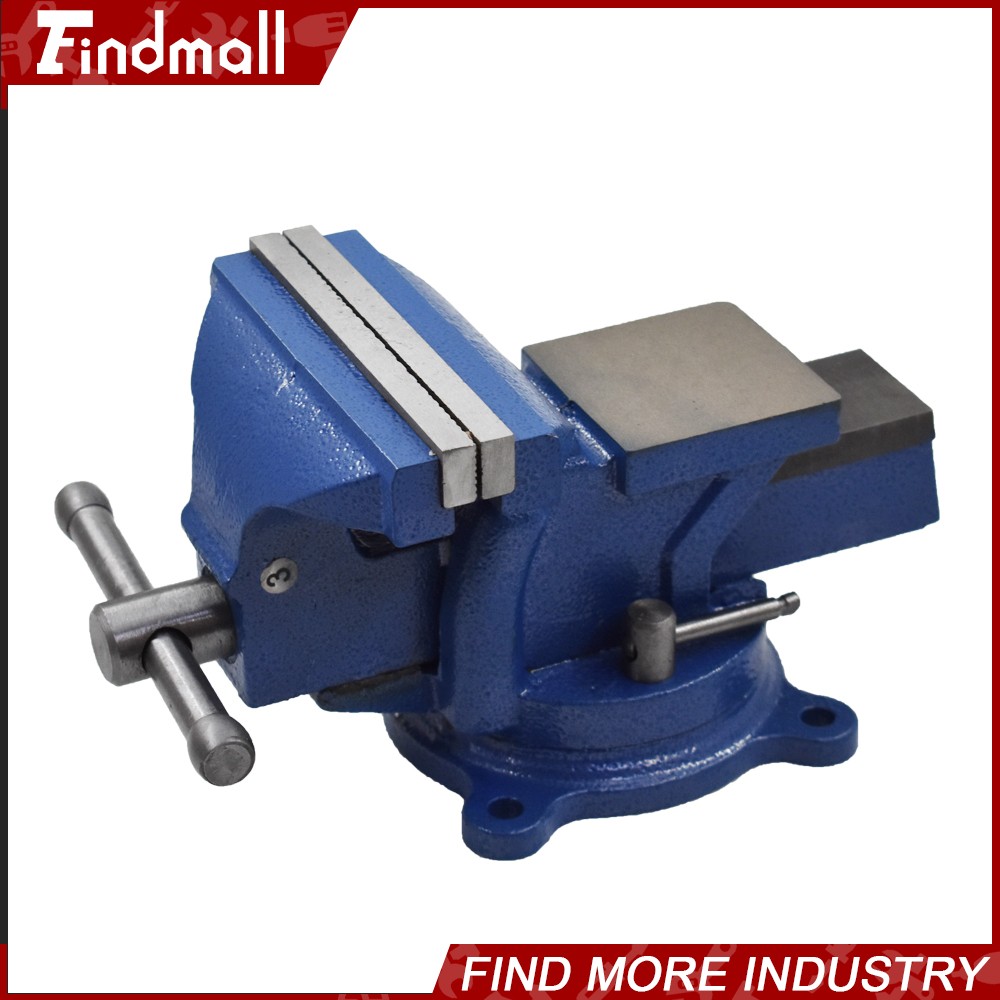 4" Bench Vise with Anvil Swivel Locking Base Table top Clamp Heavy Duty Vice