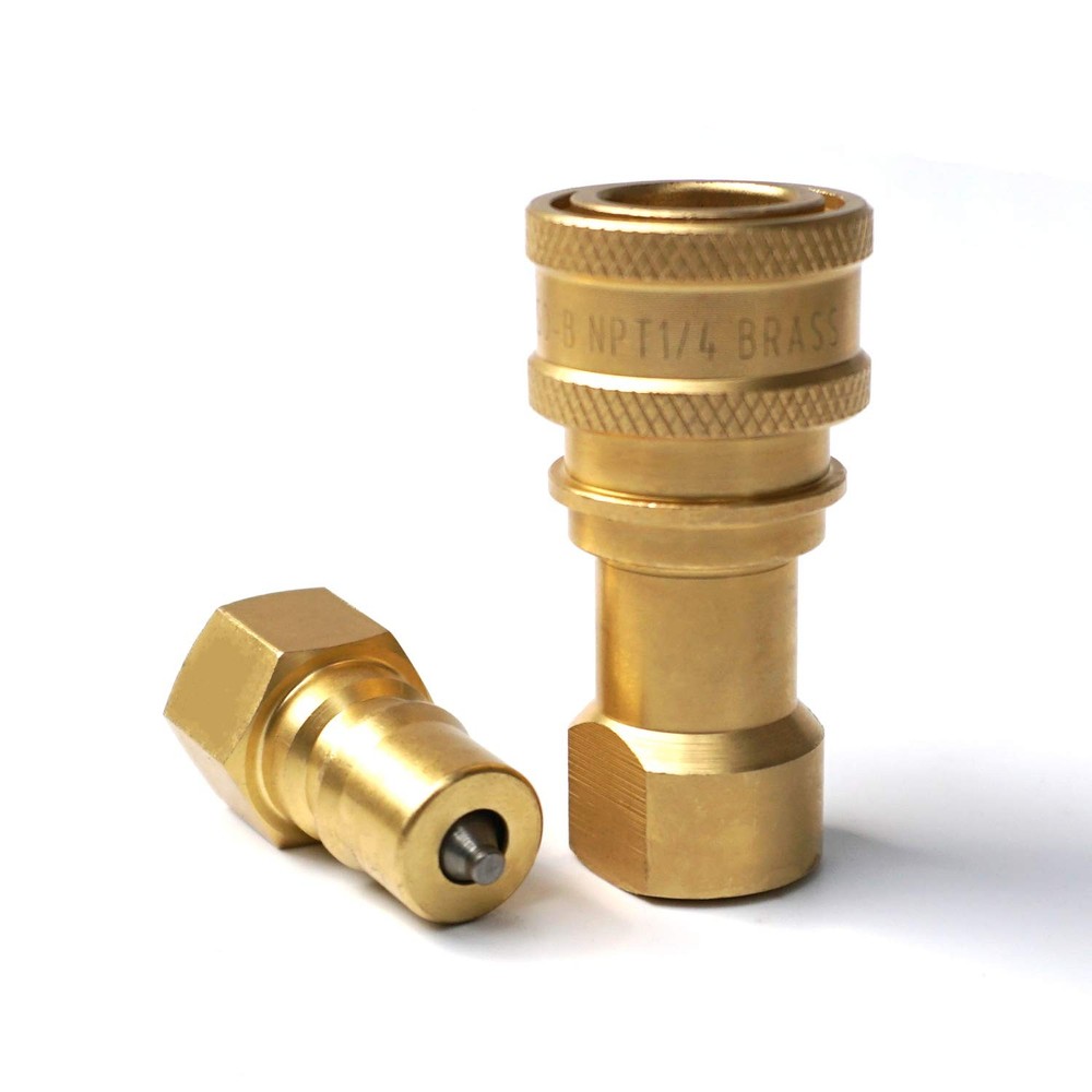 1/4" NPT Thread ISO B Carpet Extractor Brass Quick Connector Coupler