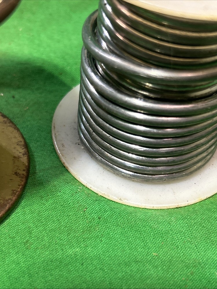Three Partial Spools Solid Wire Silver Bearing Solder 1.9 Lbs