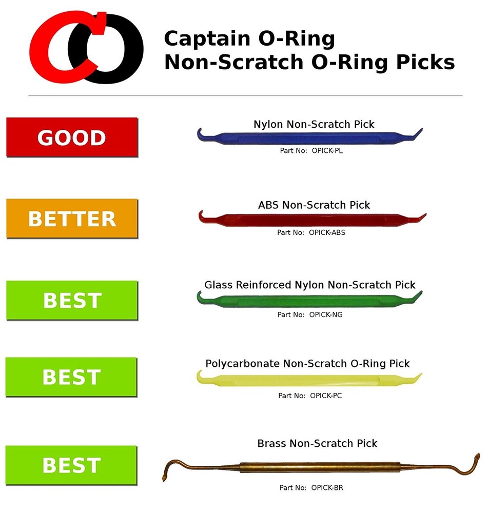 Premium O-Ring Pick Tool - Polycarbonate (No Scratch) [P/N: OPICK-PC]