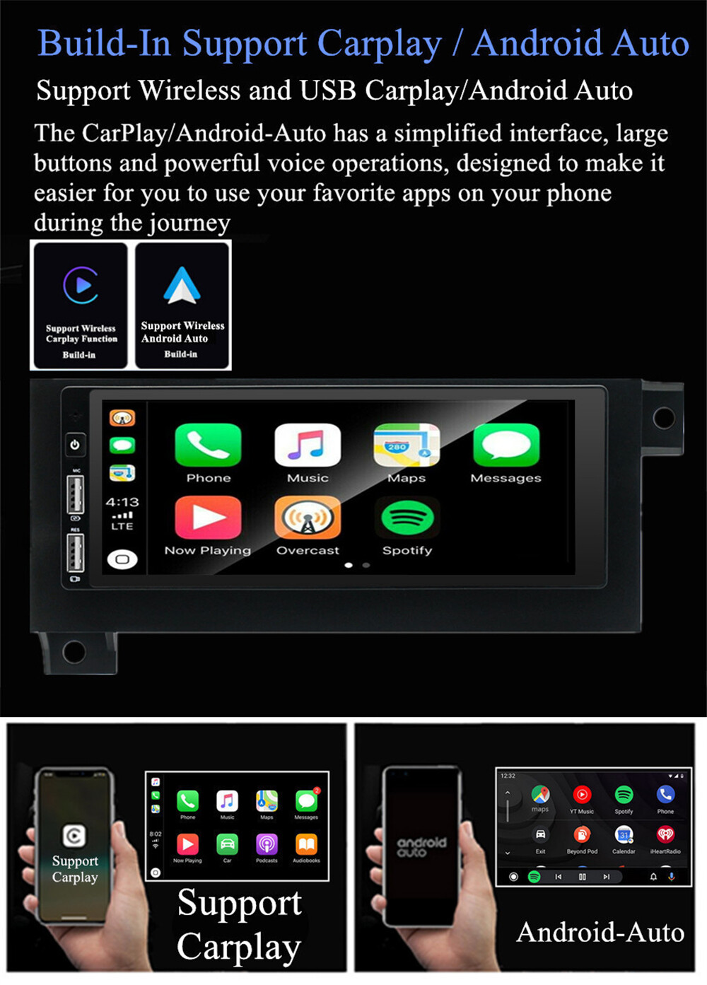 Fit For 1997-2002 Dodge Ram 2500 3500 Car Stereo Radio MP5 Player RDS GPS Wifi