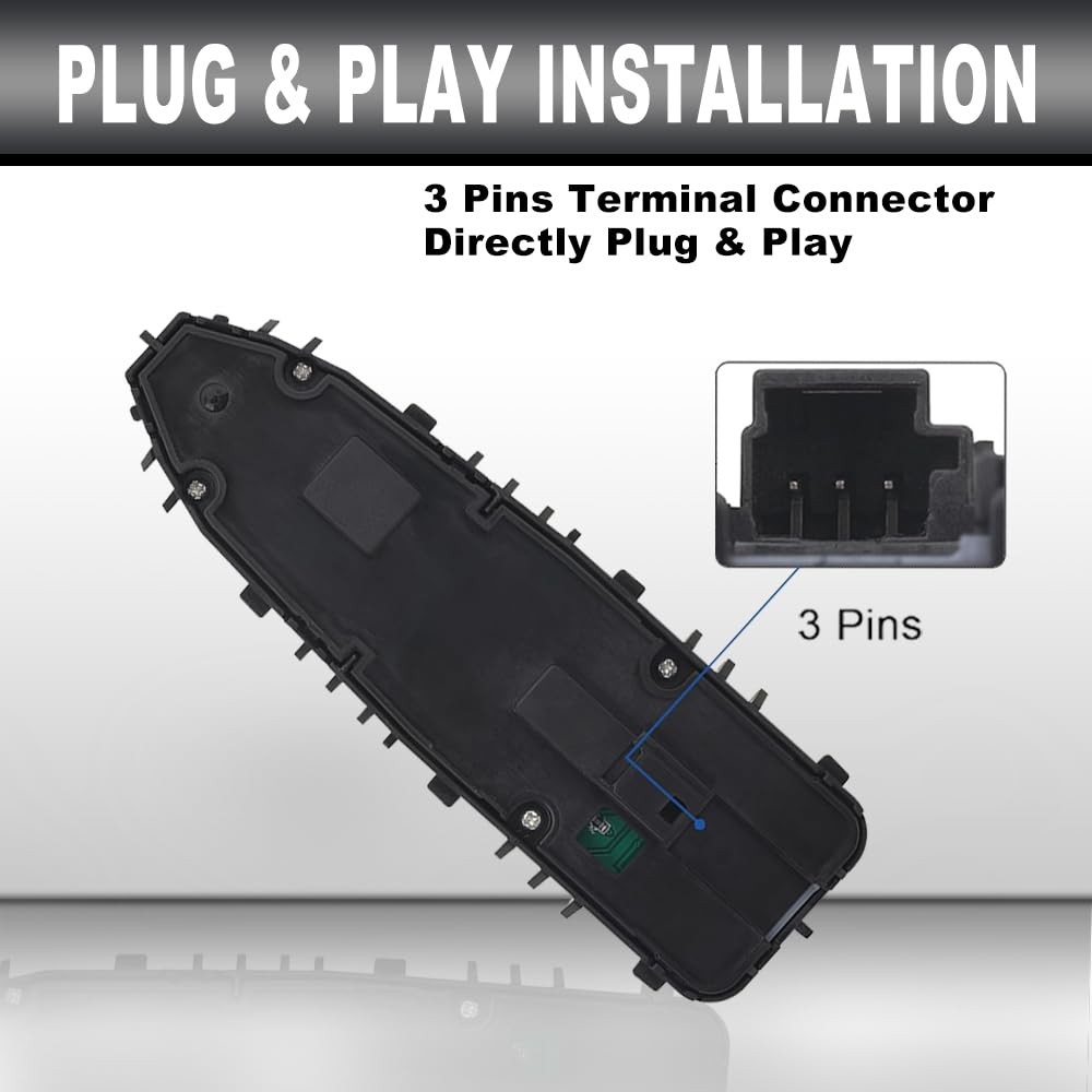 Master Power Window Switch Front Left Driver Side Compatible with Mercedes-Benz
