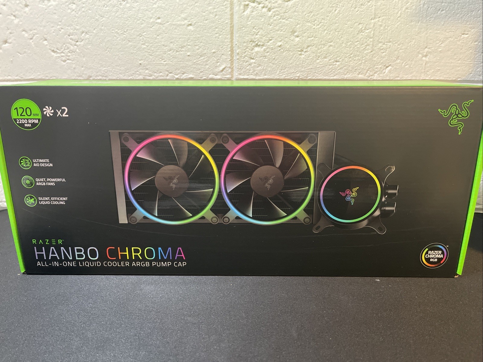 Razer Hanbo Chroma RGB AIO Liquid Cooler 240MM (ARGB Pump Cap) NIB