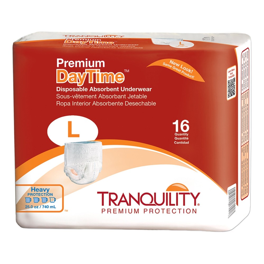 Tranquility Disposable Underwear Large Heavy 64 Ct