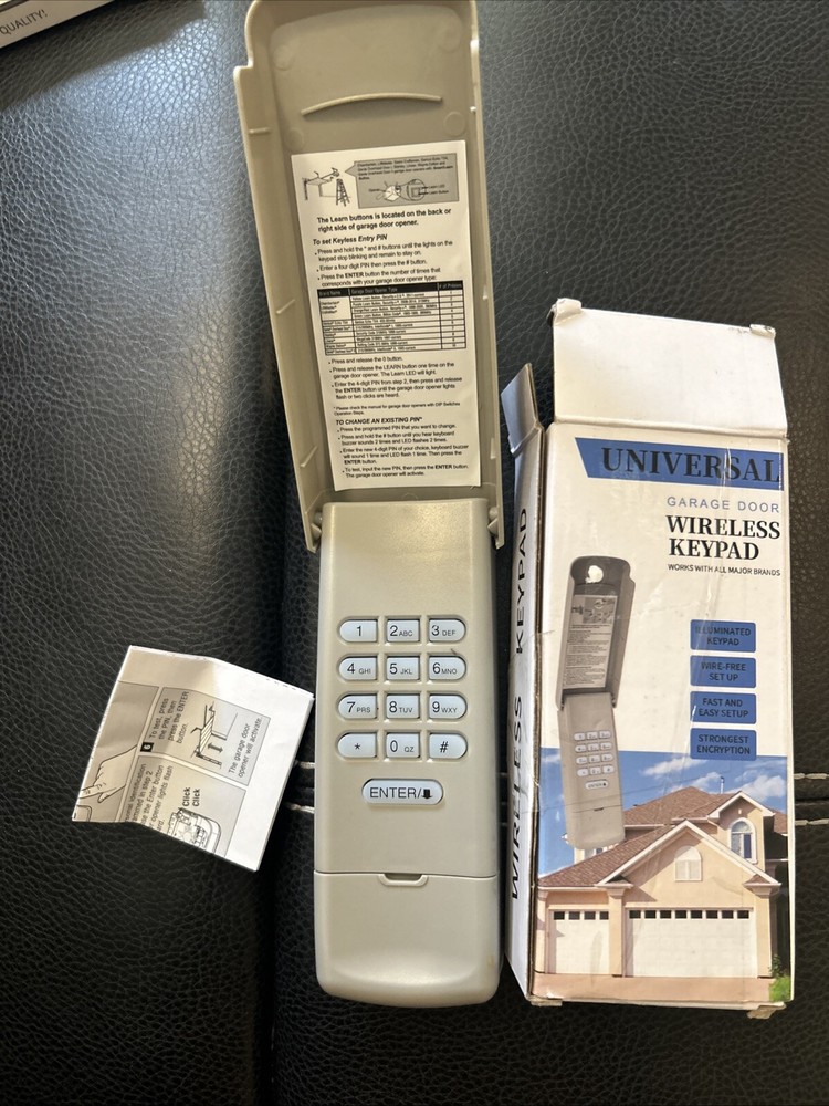 Universal Garage Door Keypad Wireless Keyless Entry