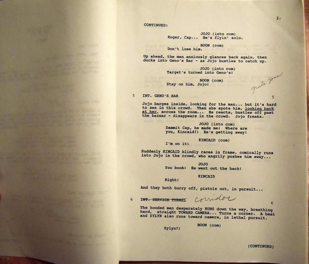1992 Original Space Rangers " The Trial " First Draft 10/20/92 Script