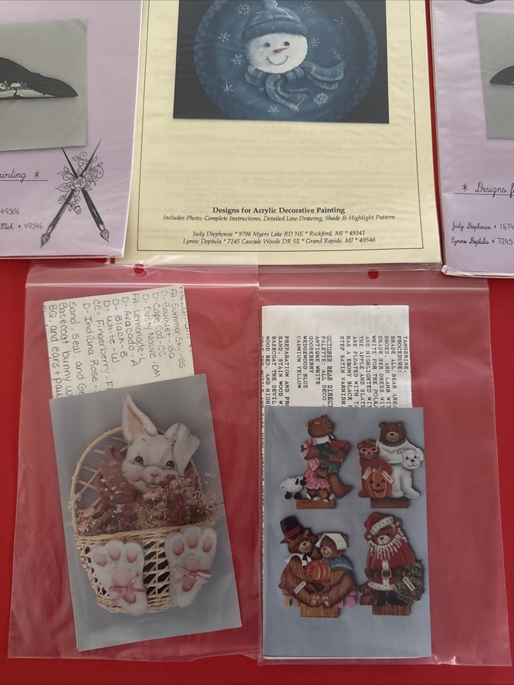 Tole Painting Pattern Packets By DeLane & Distinctive Brushstrokes