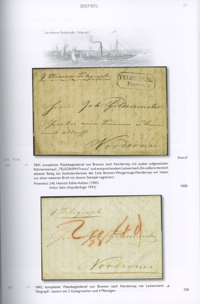 Bremen Germany Specialized Auction Catalog Kohler 2024