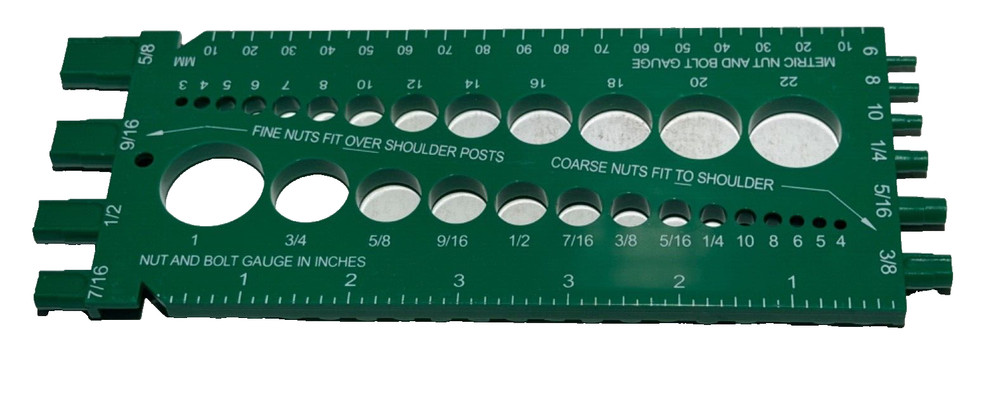 Precision Industries Thread Size Template