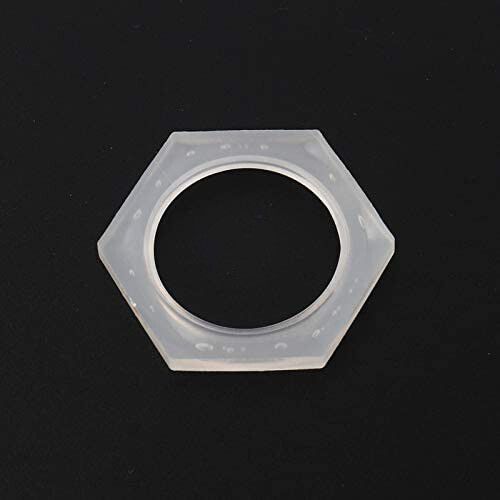 10Pcs 1/2" Thread 4mm Plastic Nylon Hexagon Nuts