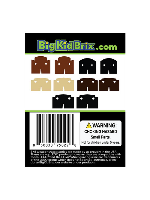 Custom Trench Coat Variety Pack Cloth Accessory for Minifigures -by BKB