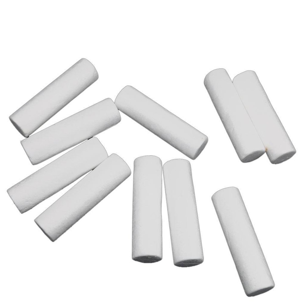 10pcs White Modeling Crafts Polystyrene Foam Cylinder