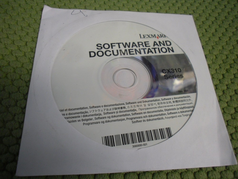 New ! Genuine Lexmark CX310 Series  Printer CD Software Drivers Utilities