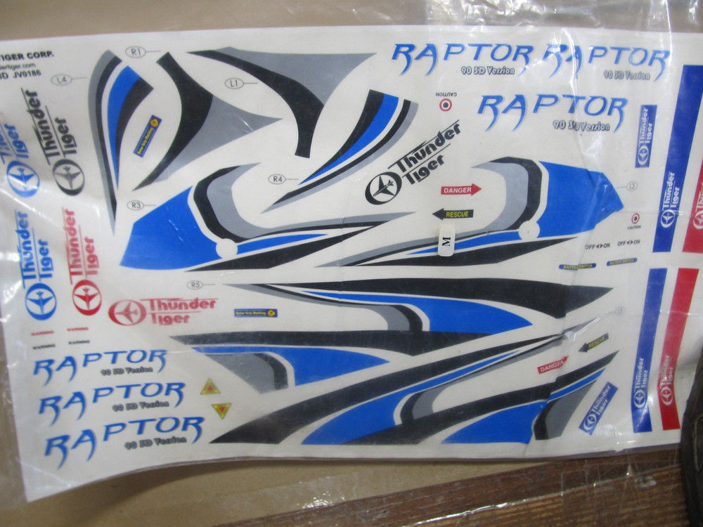 Thunder Tiger Raptor 90 3D Helicopter W/OS Max 91HZ Nitro Engine